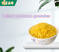 Yellow beeswax granules