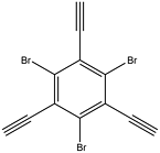 1,3,5-Tribromo-2,4,6-triethynylbenzene