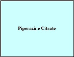 PIPERAZINE CITRATE USP