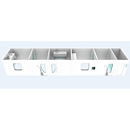 rockwool/EPS/PIR/PUR Cleanroom Sandwich Walkable Wall Panel and Ceiling Panel for Pharmaceutical