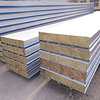 Fireproof Wall Rockwool Sandwich Panel Composite Panel