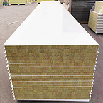 Building Materials Wall and Roof Fireproof/Soundproof Rockwool Insulated Sandwich Panel