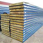 50mm/75mm/100mm/120mm/150mm/200mm Wall/Roof Insulated rockwool Building/Construction Materials Sandw