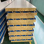 Building Materials Wall and Roof Fireproof/Soundproof Rockwool Insulated Sandwich Panel