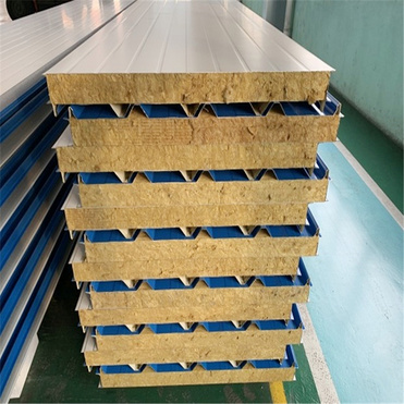 Building Materials Wall and Roof Fireproof/Soundproof Rockwool Insulated Sandwich Panel