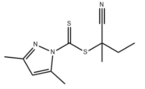 2-Cyanobutan-2-yl 3,5-dimethyl-1H-pyrazole-1-carbodithioate