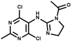 1-Acetyl-N-(4,6-dichloro-2-methyl-5-pyrimidinyl)-4,5-dihydro-1H-imidazol-2-amine