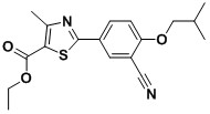 Ethyl  2-(3-cyano-4-isobutoxyphenyl)-4-methy l-1,3-thiazole-5-carboxylate