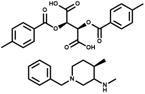 (2R,3R)-2,3-Bis[(4-methylbenzoyl)oxy]butanedioic acid compd. with (3R,4R)-N,4-dimethyl-1-(phenylmeth