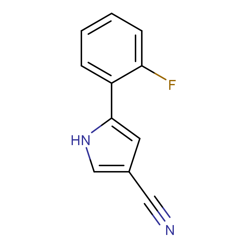 5-(2-fluorophenyl)-1H-pyrrole-3-carbonitrile