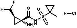 (1R,2R)-1-Amino-2-(difluoromethyl)-N-[(1-methylcyclopropyl)sulfonyl]cyclopropanecarboxamide hydrochl