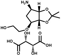 2-((3aR,4S,6R,6aS)-6-amino-2,2-dimethyltetrahydro-3aH-cyclopenta[d][1,3]dioxol-4-yloxy)ethanol L-tat