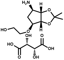 2-((3aR,4S,6R,6aS)-6-amino-2,2-dimethyltetrahydro-3aH-cyclopenta[d][1,3]dioxol-4-yloxy)ethanol L-tat