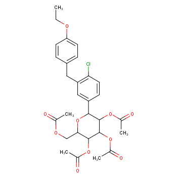 [(2R,3R,4R,5S,6S)-3,4,5-triacetyloxy-6-[4-chloro-3-[(4-ethoxyphenyl)methyl]phenyl]oxan-2-yl]methyl a