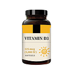 Olive oil vitamin D3 softgels