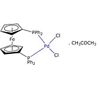 Pd(dppf)Cl2. CH3-CO-CH3, Dichloro(1,1‘-bis(diphenylphosphino)ferrocene)palladium(Ⅱ) acetone adduc