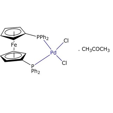 Pd(dppf)Cl2. CH3-CO-CH3, Dichloro(1,1‘-bis(diphenylphosphino)ferrocene)palladium(Ⅱ) acetone adduc