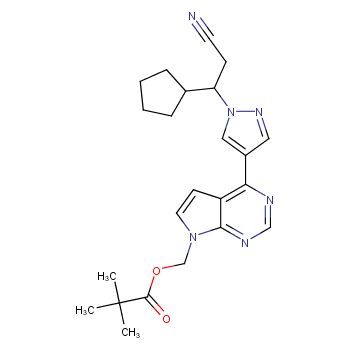 (4-(1-(2-Cyano-1-cyclopentylethyl)-1h-pyrazol-4-yl)-7h-pyrrolo[2,3-d]pyrimidin-7-yl)methyl pivalate