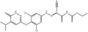 (Z)-ethyl (2-cyano-2-(2-(3,5-dichloro-4-((5-isopropyl-6-oxo-1,6-dihydropy ridazin-3-yl)oxy)phenyl)hy