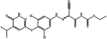 (Z)-ethyl (2-cyano-2-(2-(3,5-dichloro-4-((5-isopropyl-6-oxo-1,6-dihydropy ridazin-3-yl)oxy)phenyl)hy