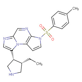 8-((3R,4S)-4-ethylpyrrolidin-3-yl)-3-tosyl-3H-imidazo[1,2-a]pyrrolo[2,3-e]pyrazine