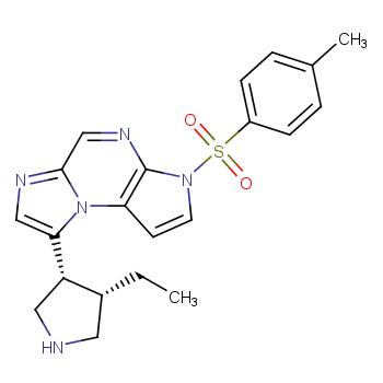 8-((3R,4S)-4-ethylpyrrolidin-3-yl)-3-tosyl-3H-imidazo[1,2-a]pyrrolo[2,3-e]pyrazine