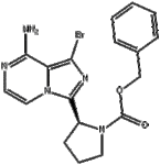 (2S)-2-(8-amino-1-bromoimidazo[1,5-a]pyrazin-3-yl)-1-Pyrrolidi necarboxylic acid phenylmethyl ester