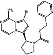 (2S)-2-(8-amino-1-bromoimidazo[1,5-a]pyrazin-3-yl)-1-Pyrrolidi necarboxylic acid phenylmethyl ester