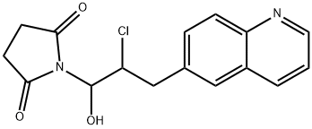 1-[2-Chloro-1-hydroxy-3-(6-quinolinyl)propyl]-2,5-pyrrolidinedi one