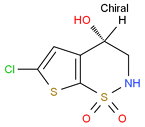 (S)-3,4-dihydro-6-chloro-4-hydroxy-2H-thieno[3,2-e]-1,2-thiazine-1,1-dioxide