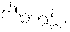 N1-[2-(Dimethylamino)ethyl]-5-methoxy-N1-methyl-N4-[4-(1-m ethyl-1H-indol-3-yl)-2-pyrimidinyl]-2-nit