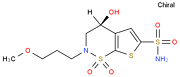 (S)-3,4-Dihydro-4-hydroxy-2-(3-methoxypropyl)-2H-thieno[3,2-e]-1,2-thiazine-6-sulfonamide 1,1-dioxid