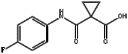 1-(4-fluorophenylcarbamoyl)cyclopropanecarboxylic acid
