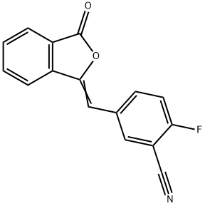 2-Fluoro-5-[(3-oxo-1(3H)-isobenzofuranylidene)methyl]-benzon itrile