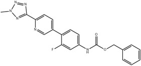 N-(3-fluoro-4-(6-(2-methyl-2h-tetrazol-5-yl)-3-pyridinyl)phenyl) carbamic acid phenylmethyl ester