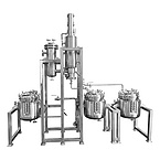 Industrial commercial short-range film molecular distillation evaporator system vacuum molecular dis