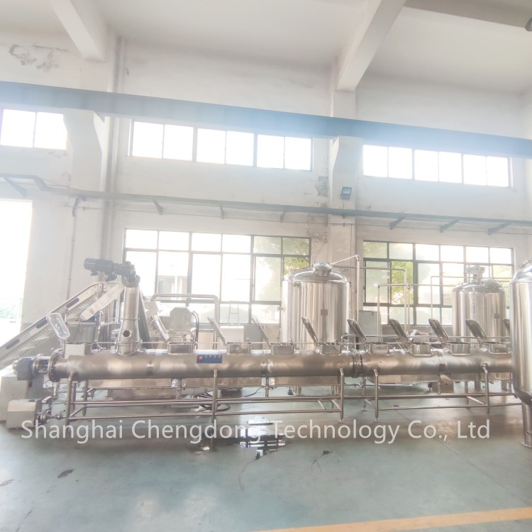 Continuous Reverse Flow Ultrasonic Extraction Machine  