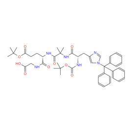 Boc-L-His(Trt)-Aib-L-Glu(OtBu)-Gly-OH