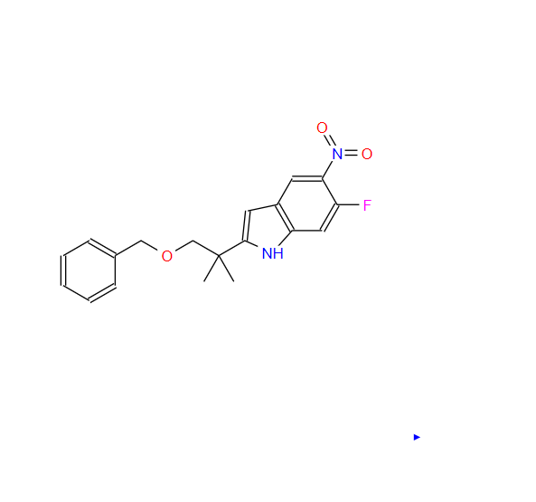 2-[1-(benzyloxy)-2-methylpropan-2-yl]-6-fluoro-5-nitro-1H-indole