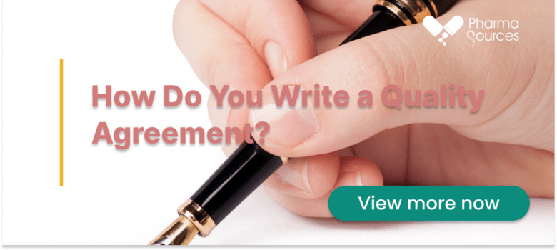 How do you write a quality agreement?