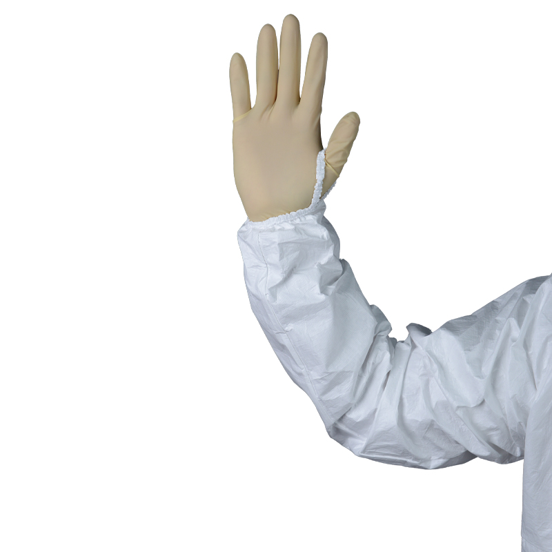 K5F4 white ISO 5 disposable coverall without hood and foot for cleanrooms and laboratory environment  