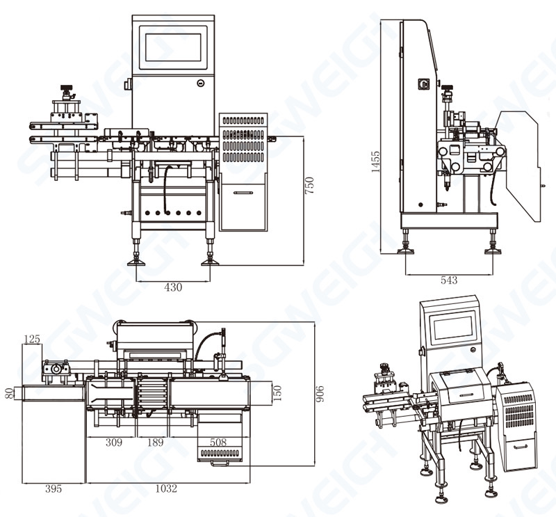 SG-150HH Online Ultra-Fast Pill Box Checkweigher  