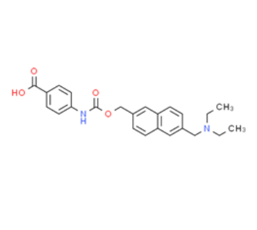 4-[[[[6-[(Diethylamino)methyl]-2-naphthalenylmethoxy]carbonyllaminolbenzoic acid