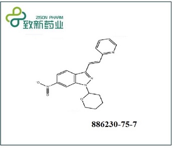 (E)-6-Nitro-3-[2-(pyridin-2-yl)ethenyl]-1-(tetrahydro-2H-pyran-2-yl)-1H-indazole