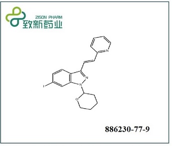 (E)-6-Iodo-3-[2-(pyridin-2-yl)ethenyl]-1-(tetrahydro-2H-pyran-2-yl)-1H-indazole