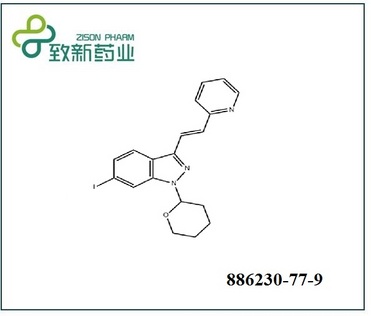 (E)-6-Iodo-3-[2-(pyridin-2-yl)ethenyl]-1-(tetrahydro-2H-pyran-2-yl)-1H-indazole