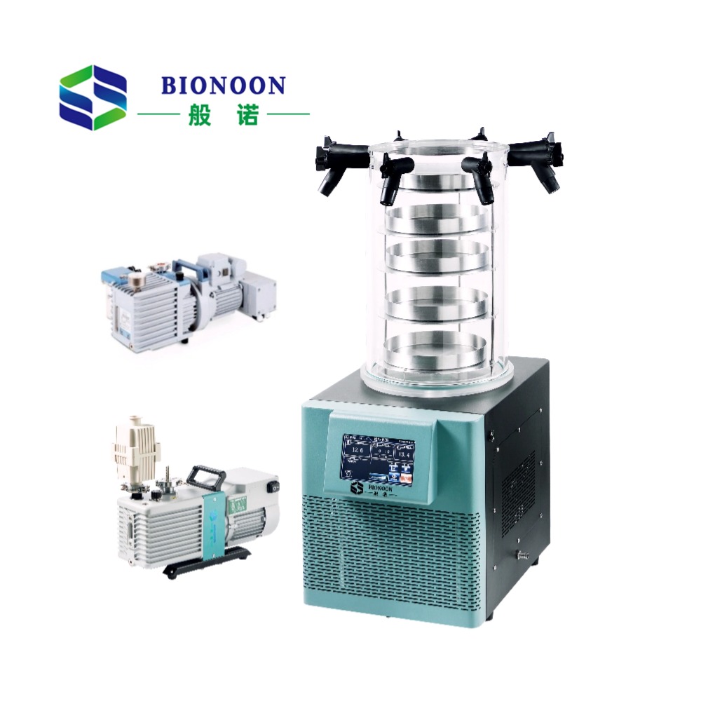 LCD Touch Screen Laboratory Multi-Manifold Vacuum Freeze Dryer for Biochemical Equipment  