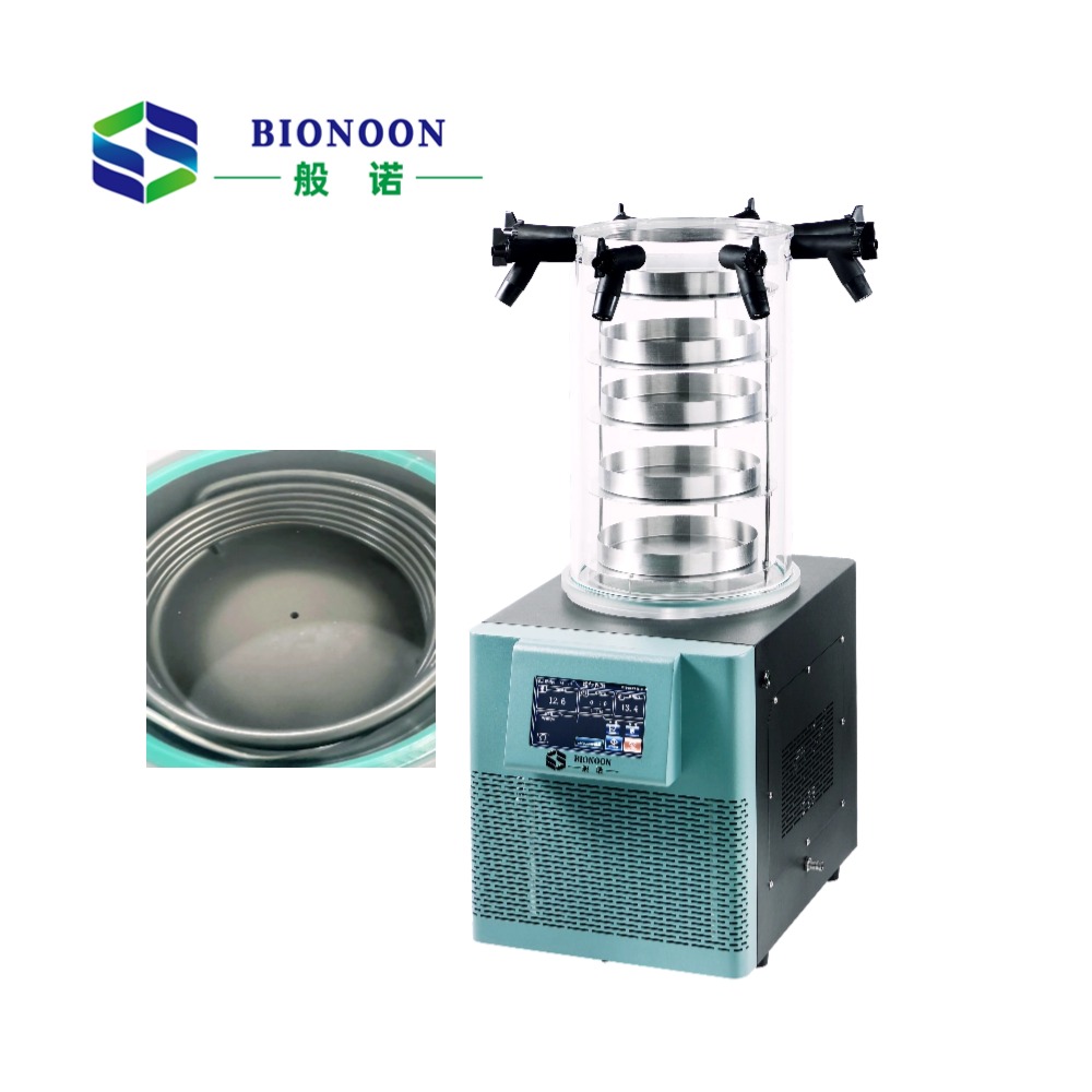 LCD Touch Screen Laboratory Multi-Manifold Vacuum Freeze Dryer for Biochemical Equipment  