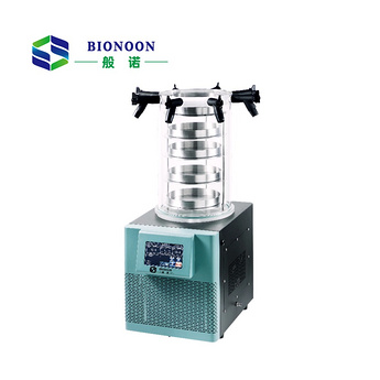 LCD Touch Screen Laboratory Multi-Manifold Vacuum Freeze Dryer for Biochemical Equipment