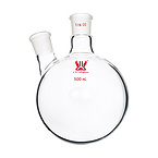 Double Necks Round Bottom Glass Boiling Flask